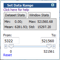 show statistics for the layer